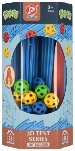 Klocki konstrukcyjne słomki, kule Mega Creative (545060)