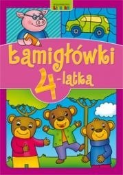 Książeczka edukacyjna Łamigłówki 4-latka Literka