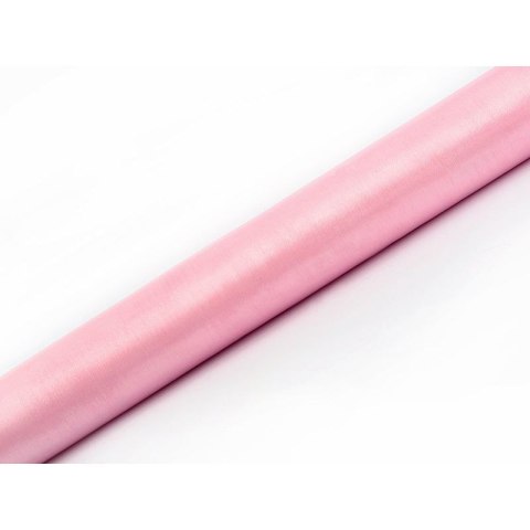 Organza organza Gładkax9 [mm x m] różowa Partydeco (ORPO -081J)