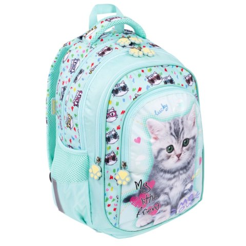 Plecak My Little Friend Kitty MINT 5903235668760 4-KOMORY Bambino (BPL-58) Plecak My Little Friend Kitty MINT 5903235668760 4-KOMORY Bambino (BPL-58)