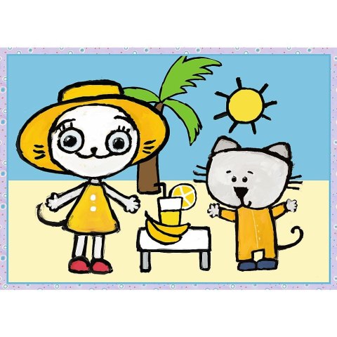 Puzzle Dzień Kici Koci 4w1 el. Trefl (34372)