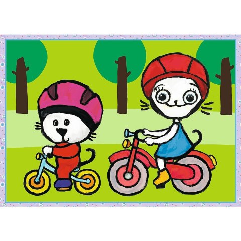 Puzzle Dzień Kici Koci 4w1 el. Trefl (34372)