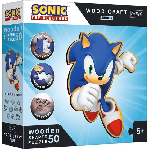 Puzzle Sonic Drewniane Sprytny Sonic Trefl (20203)