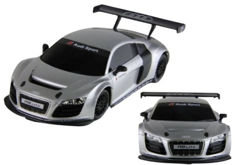 Samochód R/C 1:24 Zdalnie Sterowane Sportowe AUDI R8 LMS Srebrne Lean (20616)