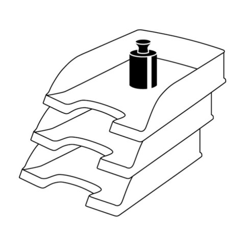 Szuflada na dokumenty Plus czarny polistyren PS [mm:] 255x70x 36 Leitz (52272003)