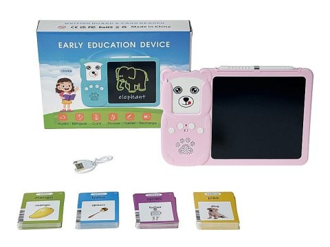 Zabawka edukacyjna tablet edukacyjy polsko-angielski, czytnik kart do nauki Adar (615304)