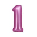 Balon foliowy Beauty&Charm Cyfra 1 satynowy róż 76cm Godan (CH-BSR1) Balon foliowy Beauty&Charm Cyfra 1 satynowy róż 76cm Godan (CH-BSR1)