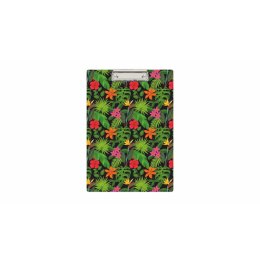 Deska z klipem (podkład do pisania) Flowers A4 mix nadruk Biurfol (KHN-01-25)