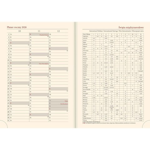 Kalendarz książkowy (terminarz) NENUFARY A5 Lucrum (21DS)