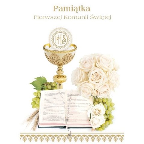 Kartka składana KOMUNIA [mm:] 140x190 Pol-mak (LPOP KOM)