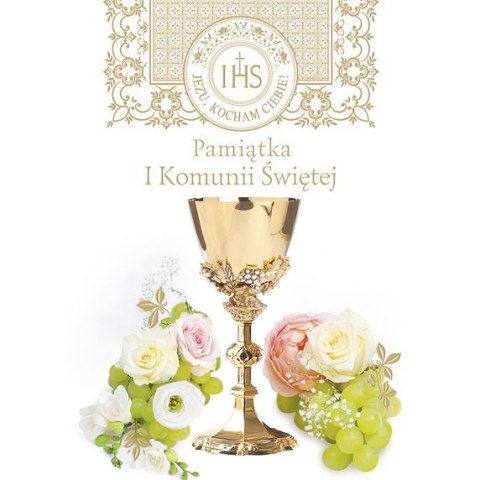 Kartka składana KOMUNIA [mm:] 140x190 Pol-mak (LPOP KOM)