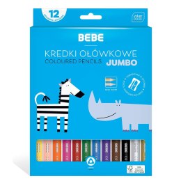 Kredki ołówkowe BB KIDS 12 kol JUMBO 5902277326669 12 kol. Bebe (FSC100%)