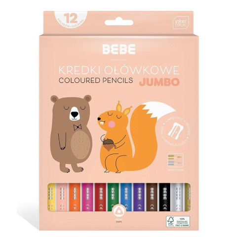 Kredki ołówkowe BB KIDS 12 kol JUMBO 5902277326669 12 kol. Bebe (FSC100%) Kredki ołówkowe BB KIDS 12 kol JUMBO 5902277326669 12 kol. Bebe (FSC100%)