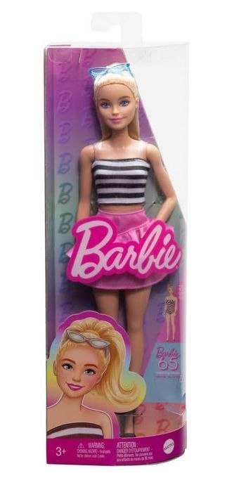 Lalka Fashionistas biało czarny top [mm:] 290 Barbie (HRH11)