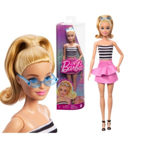 Lalka Fashionistas biało czarny top [mm:] 290 Barbie (HRH11)