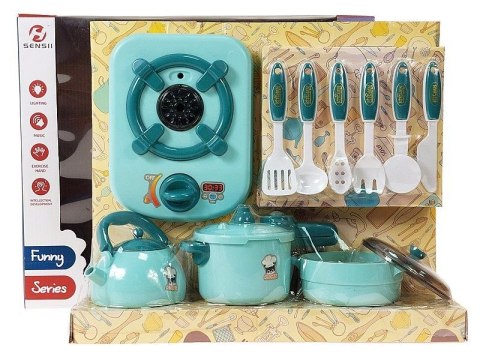 Naczynia z kuchenką indukcyjną, światło, dźwięk Adar (564190)