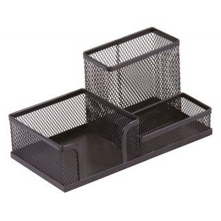 Przybornik na biurko czarny metal Q-Connect (KF16572) Przybornik na biurko czarny metal Q-Connect (KF16572)
