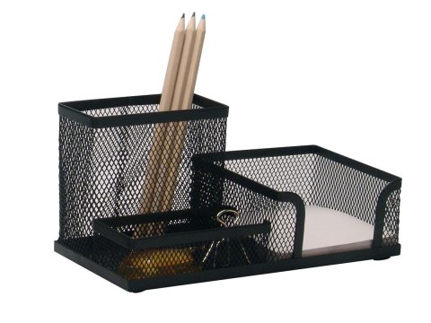 Przybornik na biurko czarny metal Q-Connect (KF16572) Przybornik na biurko czarny metal Q-Connect (KF16572)