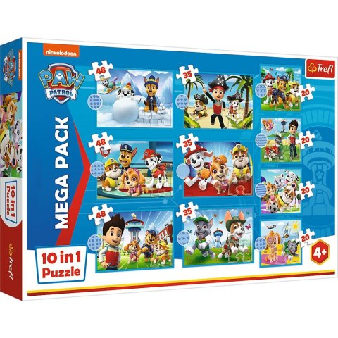 Puzzle 10w1 Niezawodna drużyna Psiego Patrolu Trefl (96001)