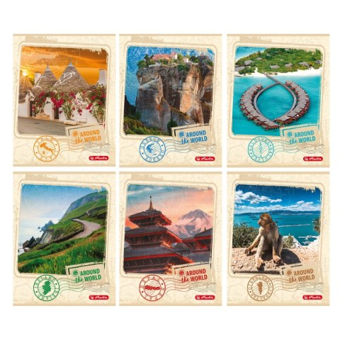 Zeszyt Around The World A4 60k. linia Herlitz (9566290) Zeszyt Around The World A4 60k. linia Herlitz (9566290)