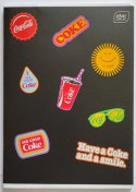 Zeszyt COCA COLA MAT+UV A5 32k. 70g trzy linie Interdruk