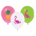 Balon foliowy Flaminfi i ananasy 12/5 szt 12cal Godan (130GZ-FLA5)