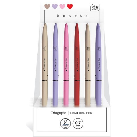 Długopis 0 5902277327130 niebieski Interdruk (SLIM HEARTS) Długopis 0 5902277327130 niebieski Interdruk (SLIM HEARTS)