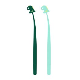 Długopis BABY DINOZAUR mix żelowy wkład niebieski 0,5mm Strigo (SSC237)