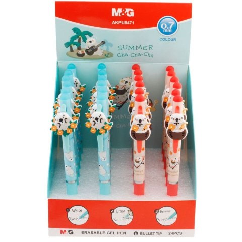 Długopis wymazywalny wkład niebieski 0,5mm Happy Color (MG AKPU8471 D24)