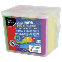 Kreda chodnikowa jumbo kolorowa neonowa Derform (KRJKN20KA)
