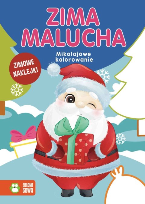 Książeczka edukacyjna Zima malucha. Mikołajowe kolorowanie Zielona Sowa Książeczka edukacyjna Zima malucha. Mikołajowe kolorowanie Zielona Sowa