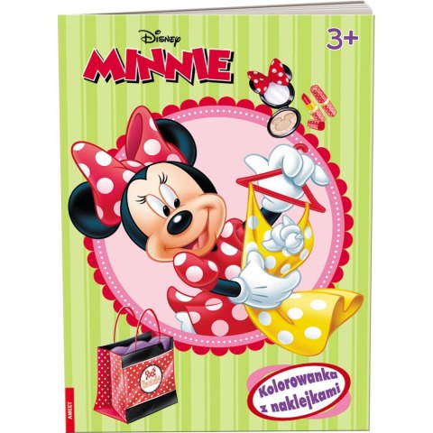 Książka dla dzieci Minnie. Kolorowanka z Naklejkami Ameet