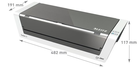 Laminator iLAM Touch 2 TURBO A3 biało-szary Leitz (75200000) Laminator iLAM Touch 2 TURBO A3 biało-szary Leitz (75200000)
