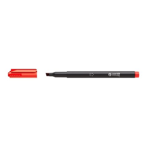 Marker permanentny czerwony czerwony 1-3mm ścięta końcówka Memobe (MM253-05) Marker permanentny czerwony czerwony 1-3mm ścięta końcówka Memobe (MM253-05)