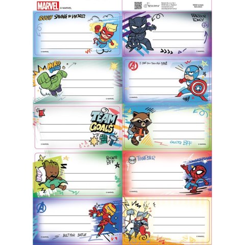 Naklejka na zeszyt Avengers Beniamin Naklejka na zeszyt Avengers Beniamin
