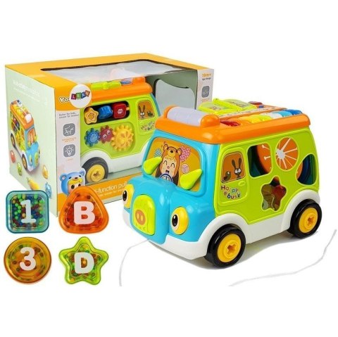 Sorter Autobus Muzyczny z Projektorem Pianinko Lean (7208)