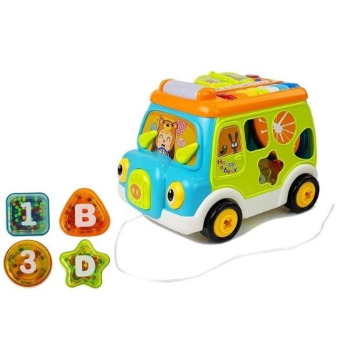 Sorter Autobus Muzyczny z Projektorem Pianinko Lean (7208)