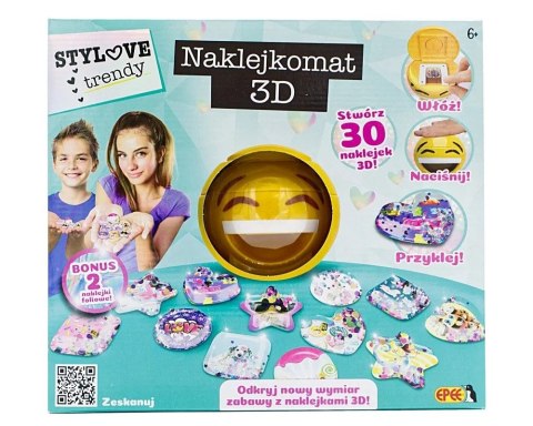 Zestaw kreatywny dla dzieci Naklejkomat 3D Epee (EP60175) Zestaw kreatywny dla dzieci Naklejkomat 3D Epee (EP60175)