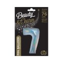 Balon foliowy Beauty&Charm Cyfra 7 holograficzna 76cm Godan (CH-BHS7)