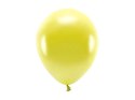 Balon gumowy Metalizowane Eco Balloons żółty 260mm Partydeco (ECO26M-084)