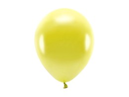 Balon gumowy Metalizowane Eco Balloons żółty 260mm Partydeco (ECO26M-084)