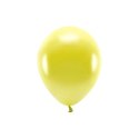 Balon gumowy Metalizowane Eco Balloons żółty 260mm Partydeco (ECO26M-084)