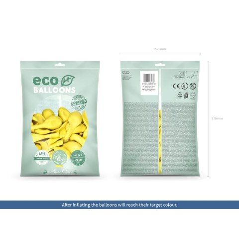Balon gumowy Metalizowane Eco Balloons żółty 260mm Partydeco (ECO26M-084) Balon gumowy Metalizowane Eco Balloons żółty 260mm Partydeco (ECO26M-084)
