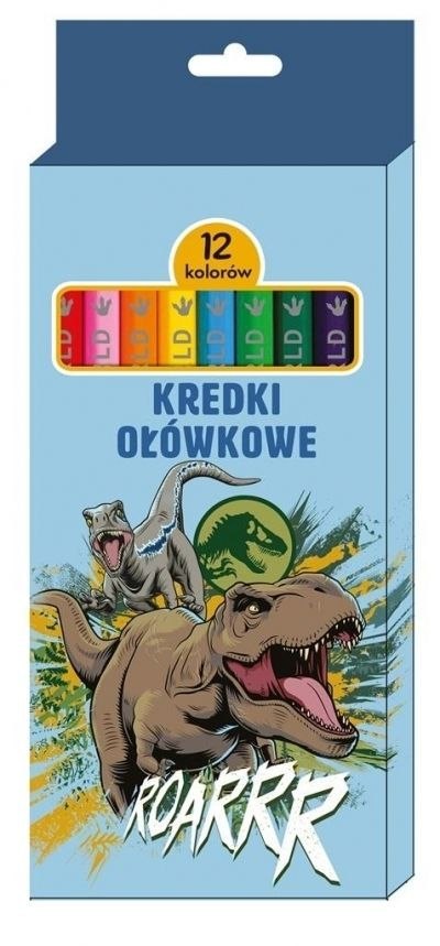 Kredki ołówkowe Jurassic Park 12 kol. Beniamin