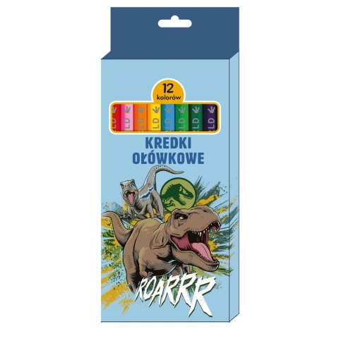 Kredki ołówkowe Jurassic Park 12 kol. Beniamin