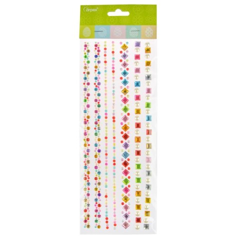 Kryształki Kryształki samoprzylepne duże mix Arpex (WN1892)