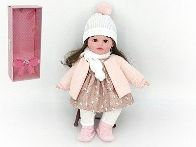 Lalka 40cm, w zimowym ubranku, z dźwiękiem: śpiewa i mówi po polsku [mm:] 400 Adar (526242)