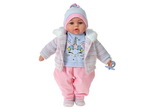 Lalka bobas z polskim głosem, śpiewa i mówi po polsku; PVC [mm:] 450 Adar (615335)