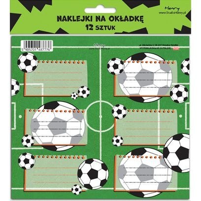 Naklejka na zeszyt 2 Piłka Henry (5905701487776) Naklejka na zeszyt 2 Piłka Henry (5905701487776)