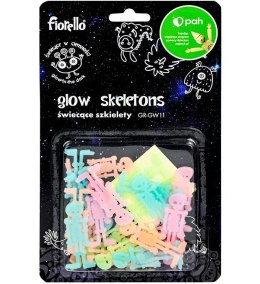 Naklejka ścienna Fluorescencyjna szkielety miks 24 szt Fiorello (170-2807)
